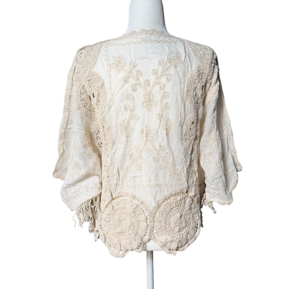 NWT POL Boho Cream with Crochet Lace Top - Picture 10 of 10